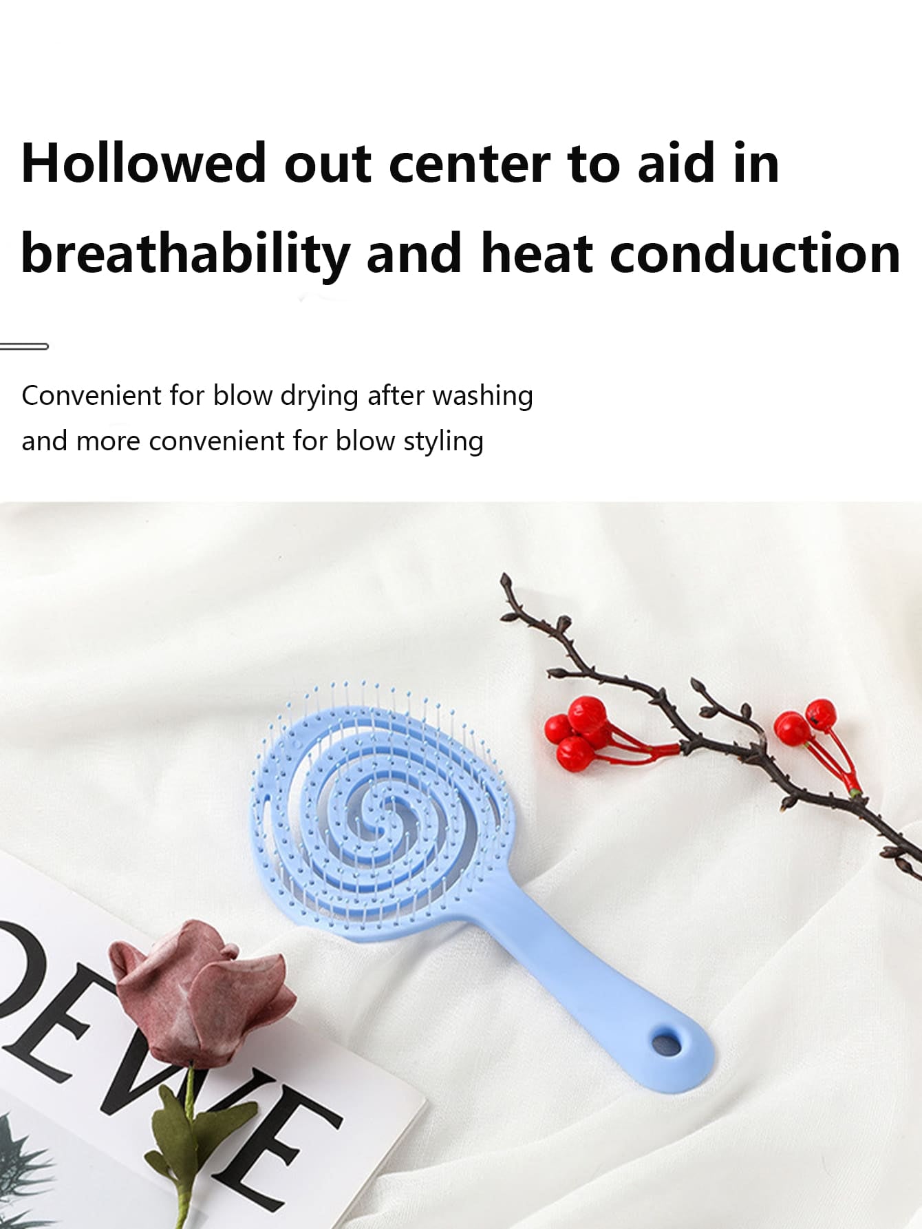 Lollipop Styling Fluffy Hollowing Comb