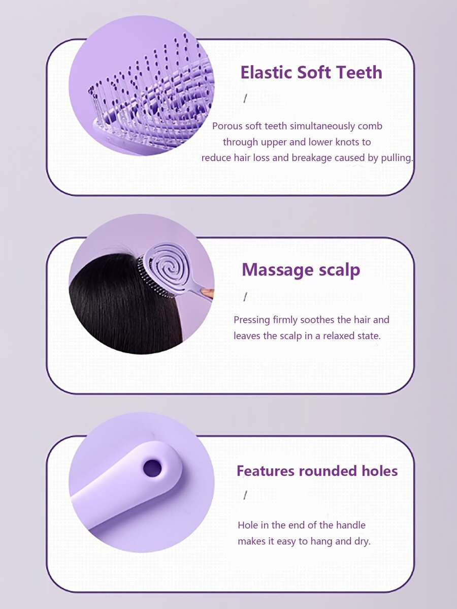 Lollipop Styling Fluffy Hollowing Comb