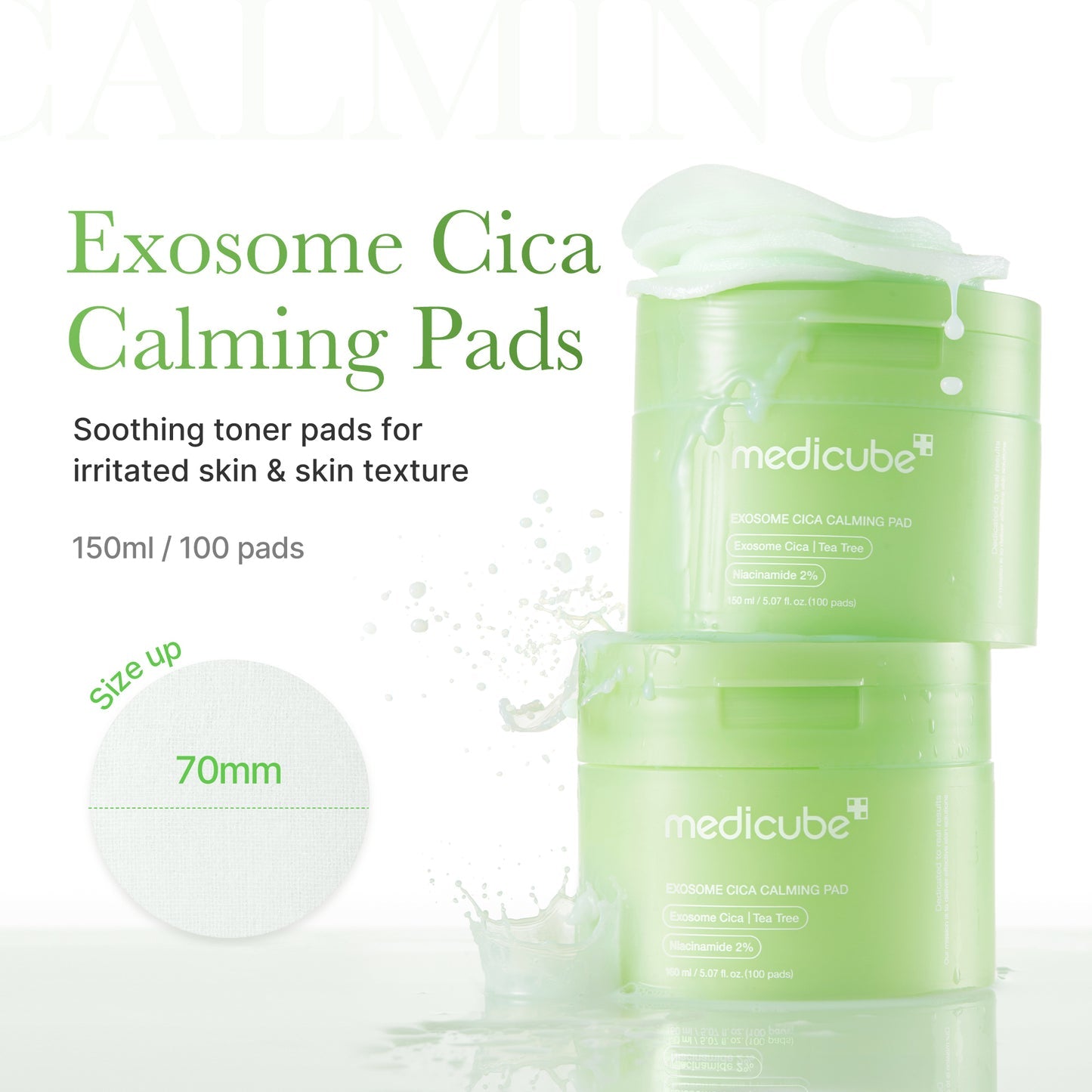 Medicube Exosome Cica Calming Toner Pads