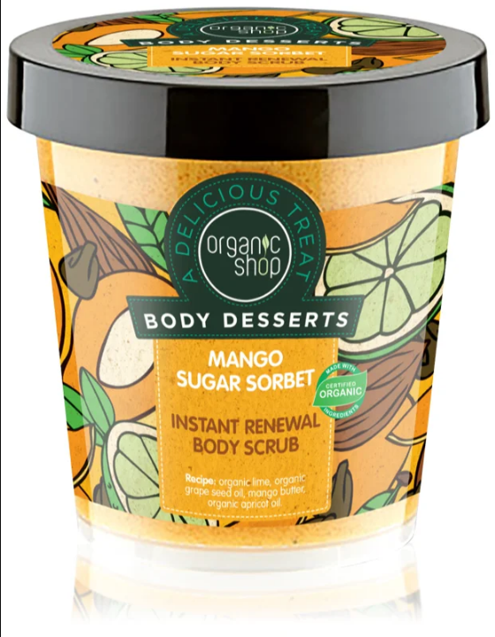 Organic Shop Body Desserts Mango Sugar Sorbet
