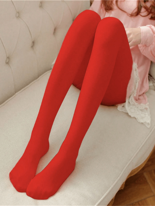 1pair 100d Velvet Candy - colored Women's Pantyhose - Lolli World Marketplace