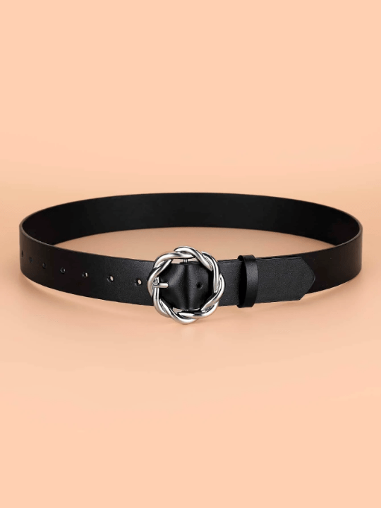1pc Braided Belt With Round Buckle - Lolli World Marketplace