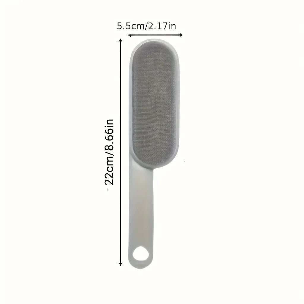 1pc Double - Sided Manual Dust Brush, Reusable Pet Hair Remover, Suitable for Clothes, Bedding, Sofas, Furniture, Carpets, with Plastic Handle, No Electricity Needed, Dog Brush for Shedding and Grooming