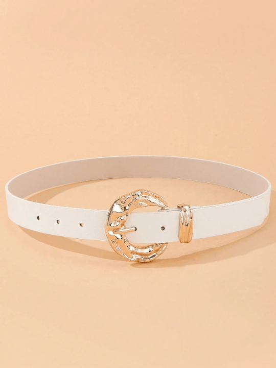 1pc Fashionable Gold - tone Buckle Casual Women's Jeans/suit/skirt Decoration Waist Belt, Daily Wear - Lolli World Marketplace