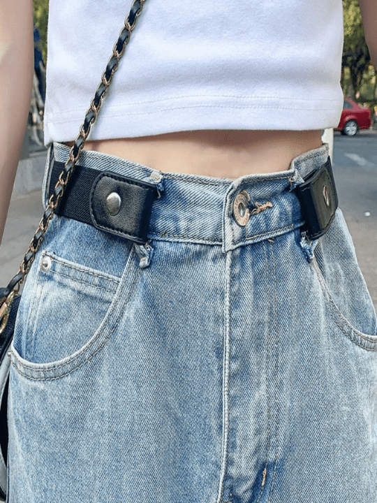 1pc invisible belt lady's casual stretch stretch stretch jeans belt - Lolli World Marketplace