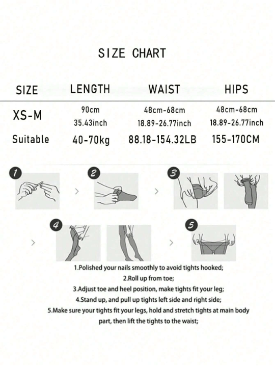 1pc Spring & Autumn Women's Sexy Sheer Pantyhose, Ultra Stretchy Tights (Suitable For 15 - 20℃) - Lolli World Marketplace