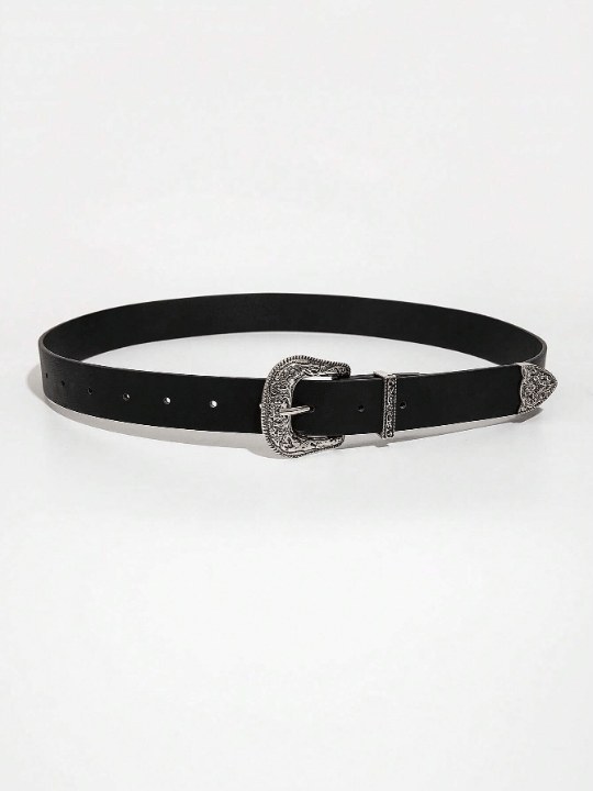 1pc Women Embossed Western Buckle Vintage Belt - Lolli World Marketplace