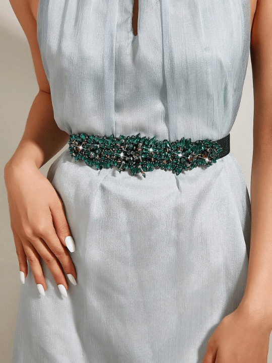 1pc Women Rhinestone Decor Luxury Belt For Dress Decoration - Lolli World Marketplace