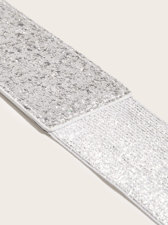 1pc Women Sequin Decor Elastic Casual Belt For Dress Decoration - Lolli World Marketplace