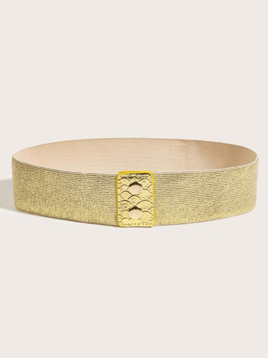 1pc Women Solid Elastic Wide Belt - Lolli World Marketplace