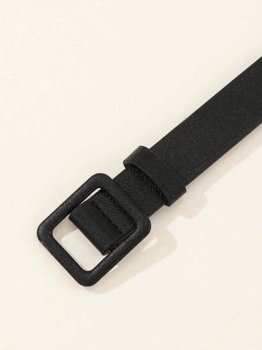 1pc Women Square Buckle Casual Belt For Daily Life - Lolli World Marketplace
