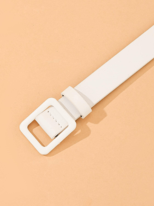 1pc Women Square Buckle Casual Belt For Daily Life - Lolli World Marketplace