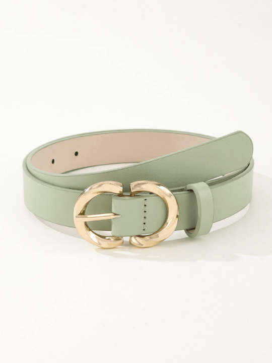 1pc Women's Casual Jeans Belt With 3 Buckles, Adjustable - Lolli World Marketplace