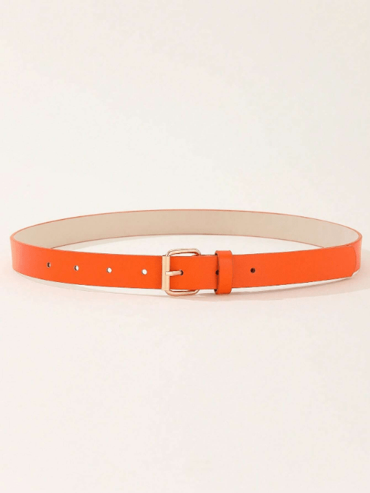 1pc Women's Dresses/Belts With Square Buckle, Simple & Versatile Jeans Decoration Piece, Suitable For Daily Workwear - Lolli World Marketplace