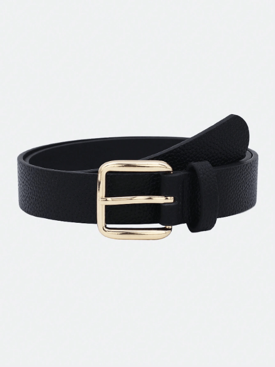 1pc Women's Multi - Color Pu Western Style Belt With Gold Buckle For Daily Use With Dress, Denim Pants, Etc. - Lolli World Marketplace