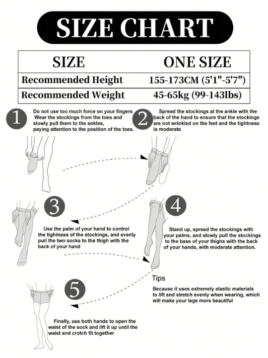 1pc Women's Ultra - Thin Semi - Sheer Pantyhose For Business & Sexy Look - Lolli World Marketplace