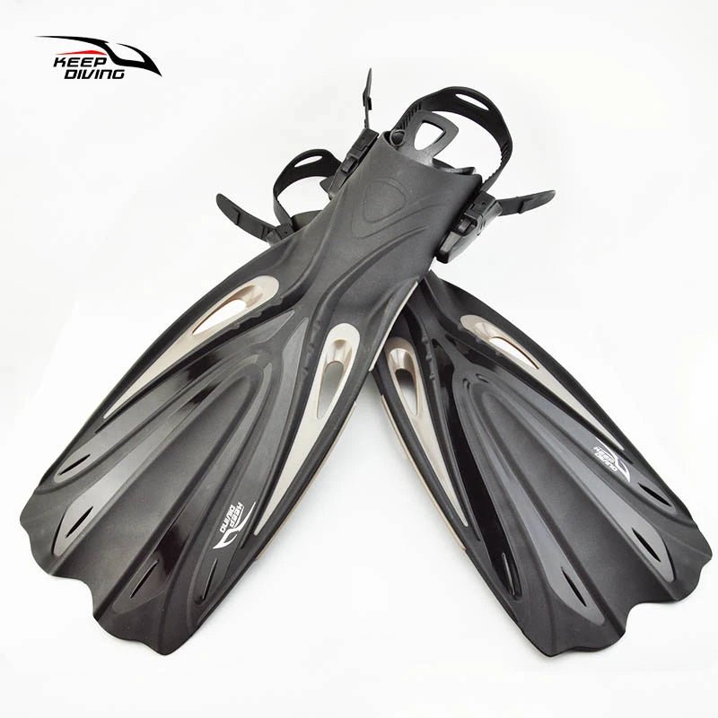 2025 New Summer Scuba Diving Long Fins Open Heel Adjustable Snorkeling Swim Flippers Special For Diving Boots Shoes Monofin Gear