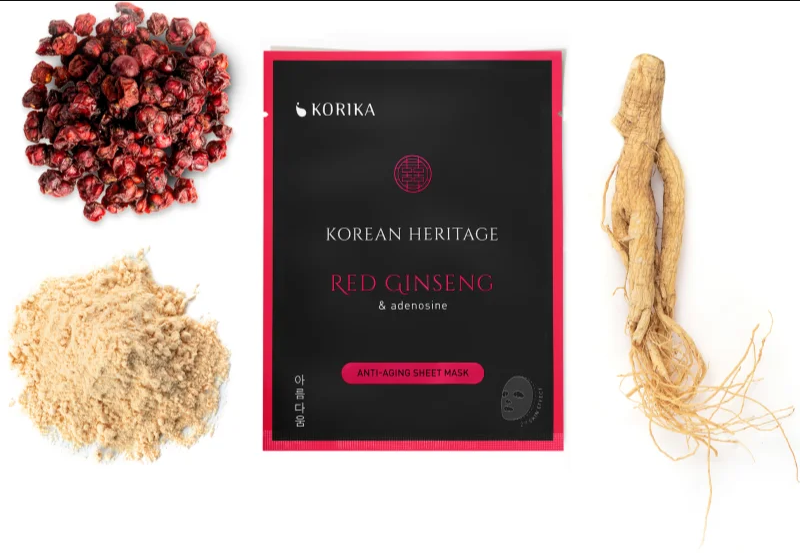 KORIKA Korean Heritage Red Ginseng & Adenosine Anti-aging Sheet Mask