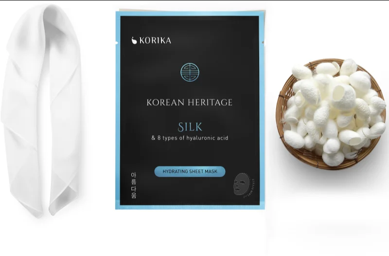 KORIKA Korean Heritage Silk & 8 Types of Hyaluronic Acid Hydrating Sheet Mask