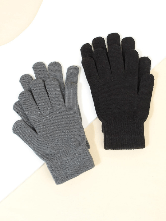 2pairs Solid Gloves - Lolli World Marketplace