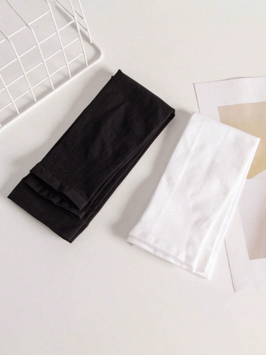 2Pairs Sunscreen Unisex Solid Sun Protection Arm Sleeves, For Outdoor, Hiking, Camping - Lolli World Marketplace