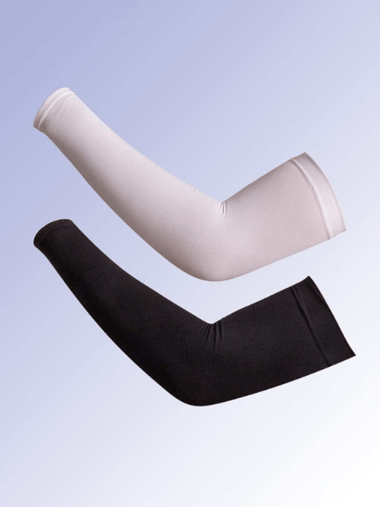 2Pairs Sunscreen Unisex Solid Sun Protection Arm Sleeves, For Outdoor, Hiking, Camping - Lolli World Marketplace