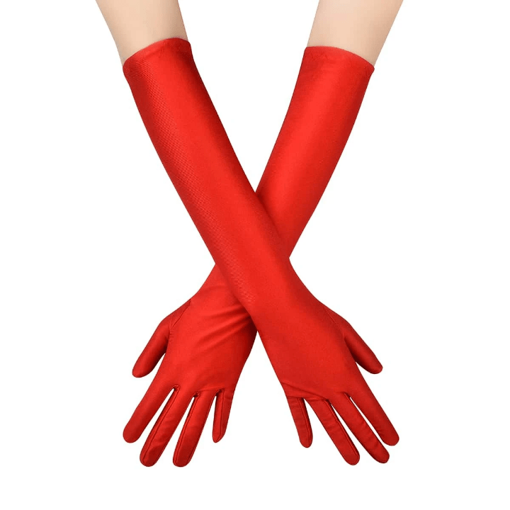 2pcs Horse Racing Ladies' Dress Gloves For Prom/Party Costume, Available In Multiple Colors, 45cm - Lolli World Marketplace