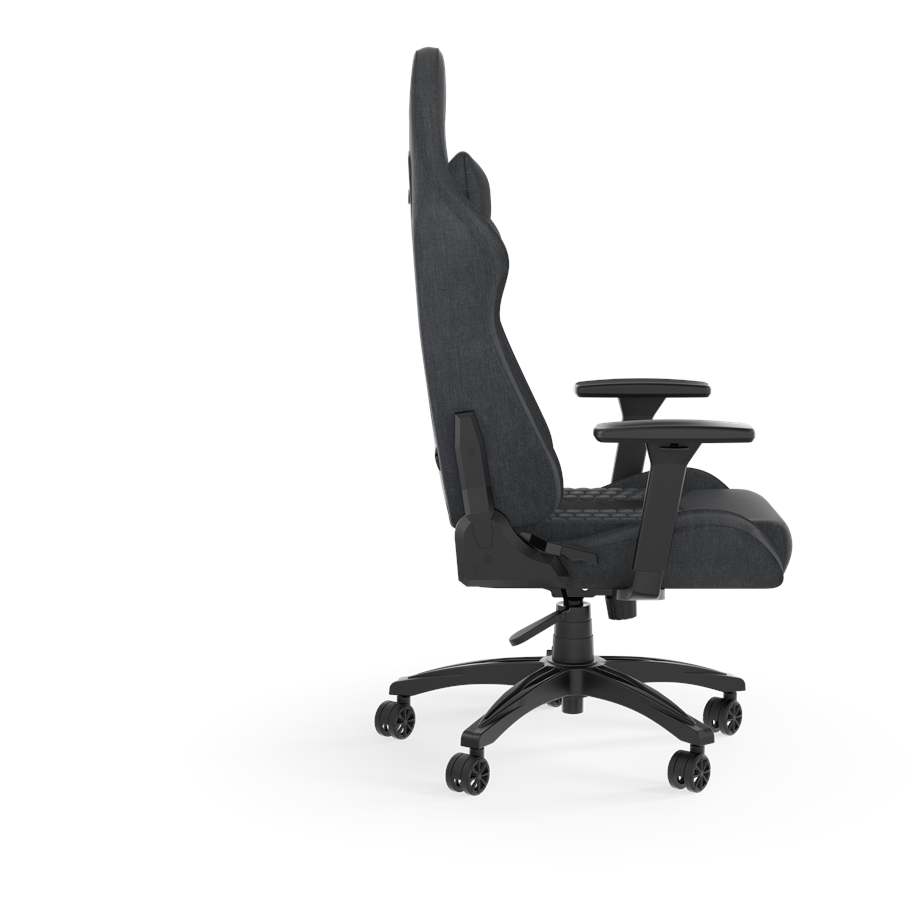 Corsair TC100 Relaxed Fabric - Grey Gaming Stol - Grå - Tyg - Upp till 120 kg