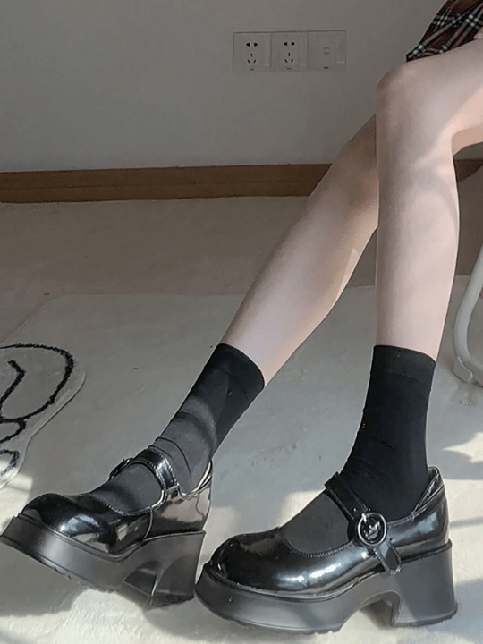 3pairs Lolita Style Sexy Women's Pressure Socks, Black & Schoolgirl Style Jk Socks,3 Styles Included: Over Knee Socks+Thigh - High Socks+Knee - High Socks - Lolli World Marketplace