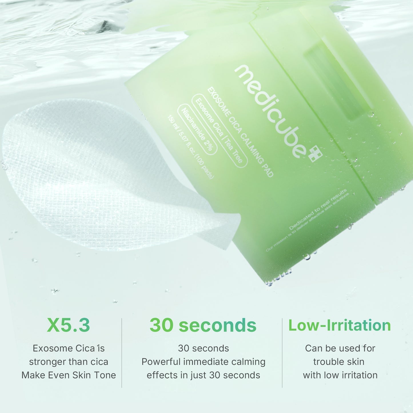 Medicube Exosome Cica Calming Toner Pads
