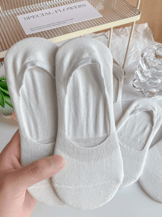 5pairs Solid Invisible Socks - Lolli World Marketplace