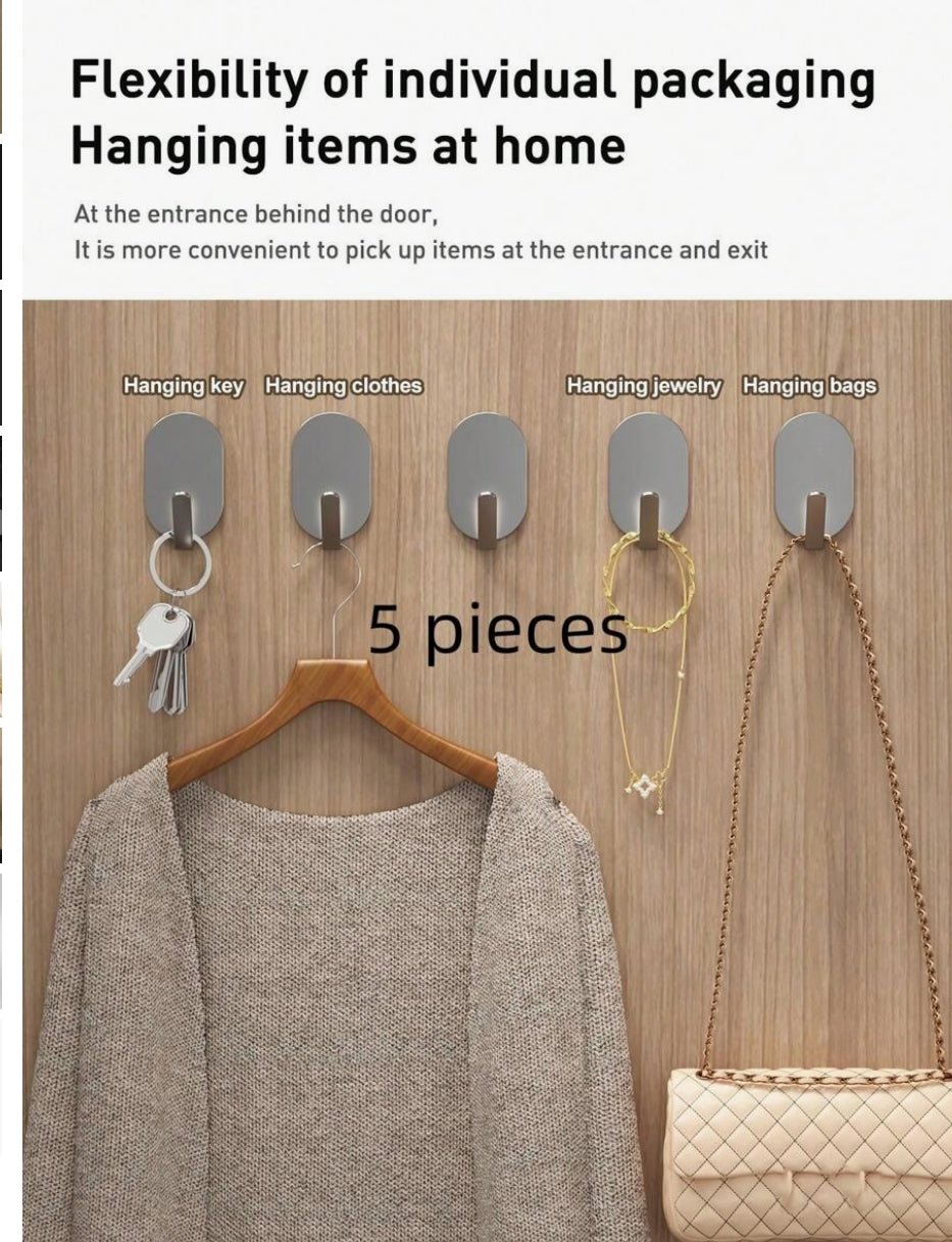 5pcs Strong Adhesive Hooks