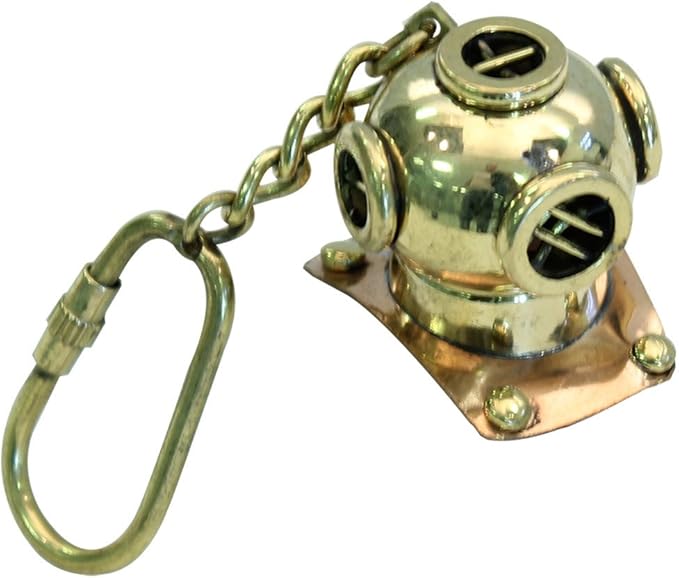 Beaver Dive Helmet Keyring Clear