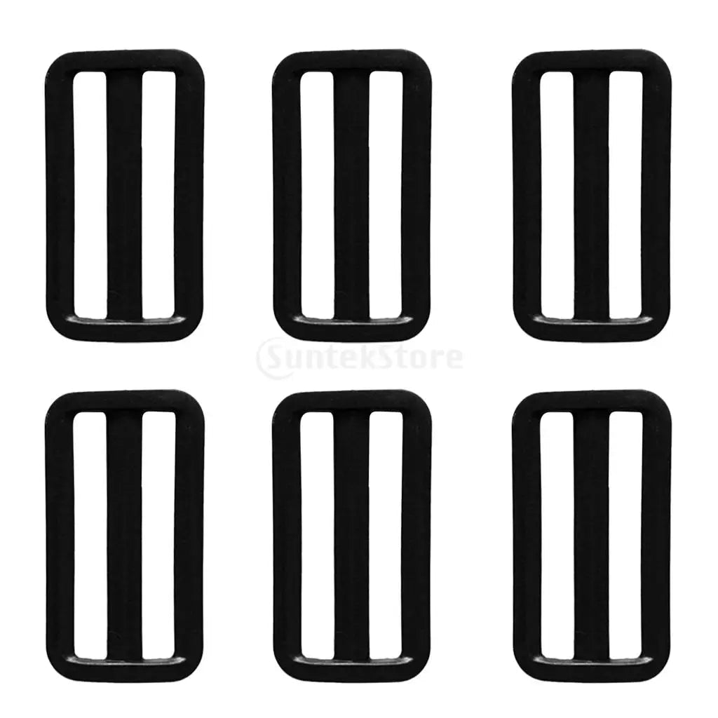 6PCS Scuba Diving Dive Plastic Weight Belt Slide Keeper Standard 2" Webbing Retainer Stopper Water Sports Accessories