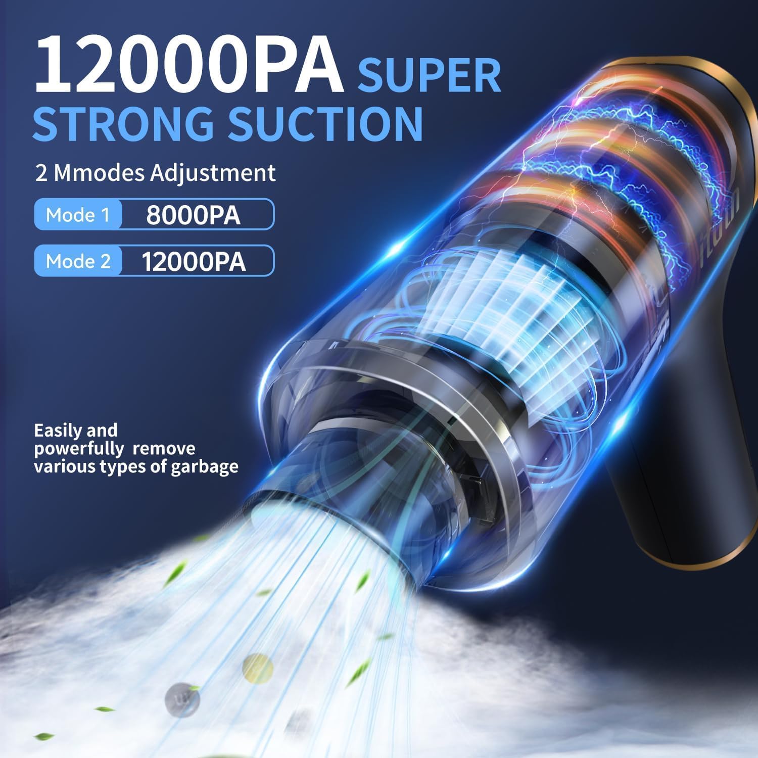 Handheld Mini Vacuum Cleaner and Air Duster, 4-in1 Hand Held Vacuum Cordless Rechargeable