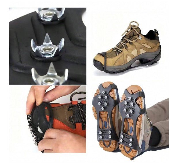 8 - Tooth Anti - Slip Crampons - Shoe Covers For Ice & Snow