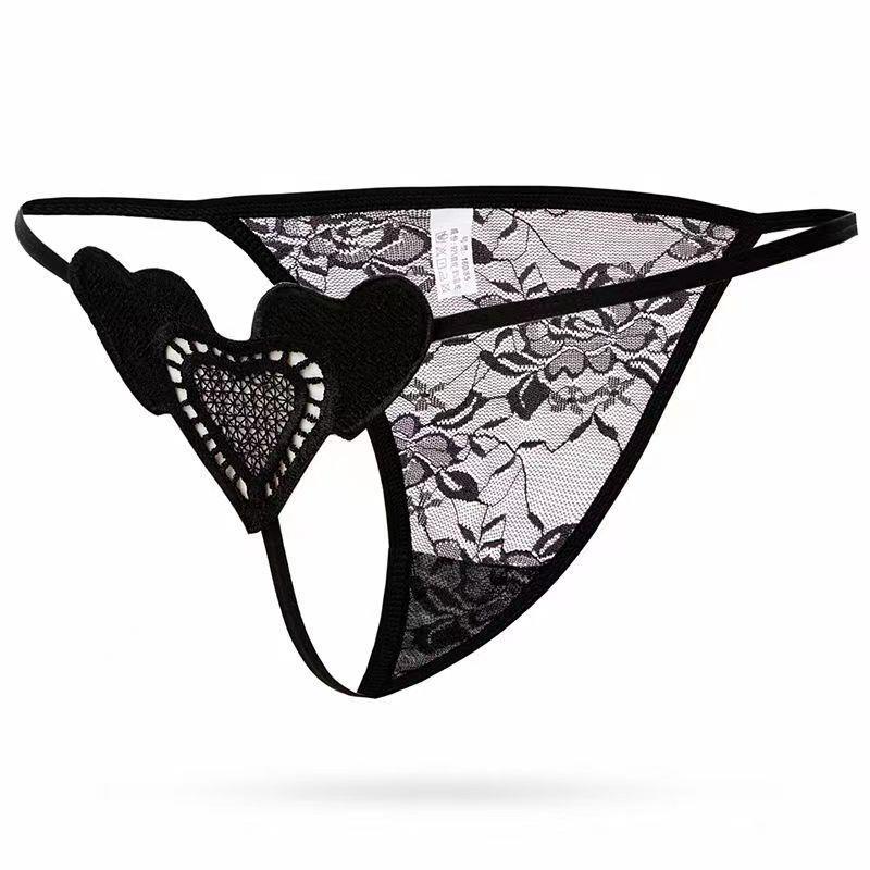 Lace Heart Chain Linked Sexy G-String Thong For Women Lingerie