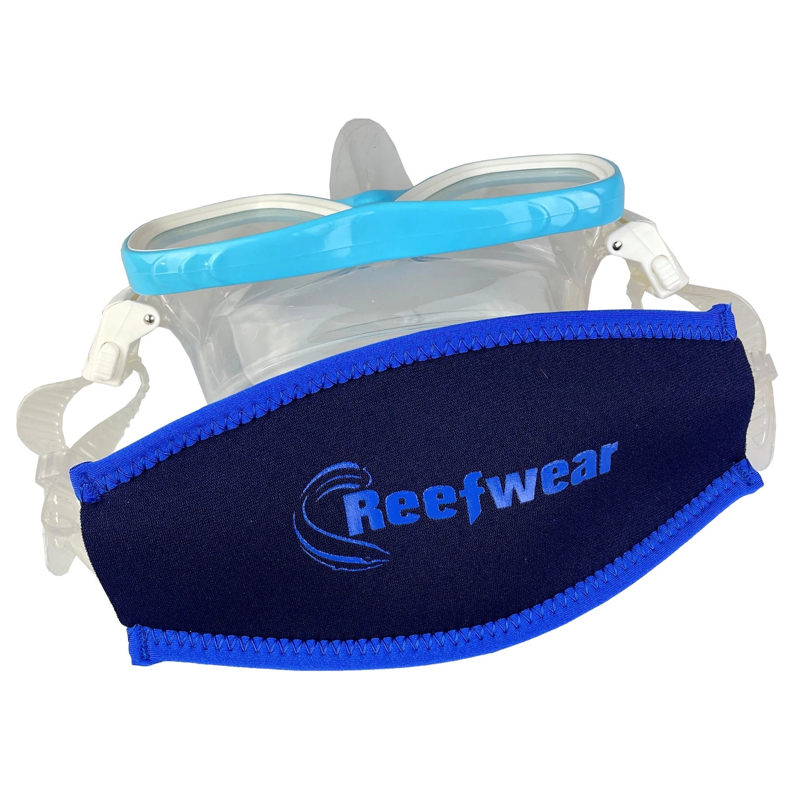 Beaver Neoprene Mask Strap Cover Blue