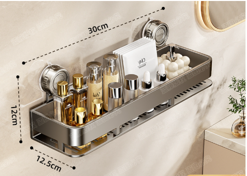 Drill Free Shower Caddy Organizer Shower Shelves (Suction cup)