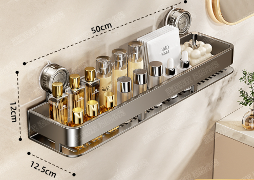 Drill Free Shower Caddy Organizer Shower Shelves (Suction cup)