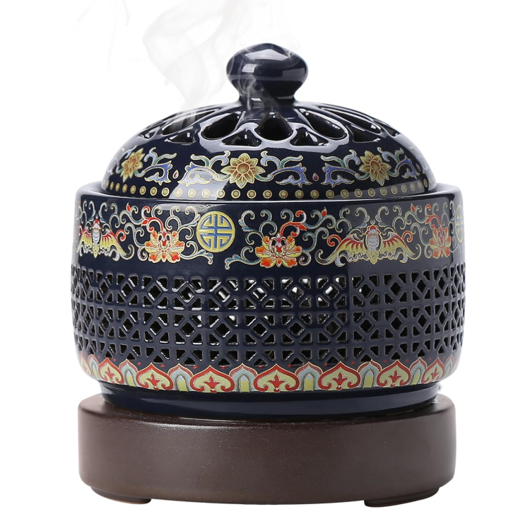 Ceramic Holder Electric Incense Burner Enamel