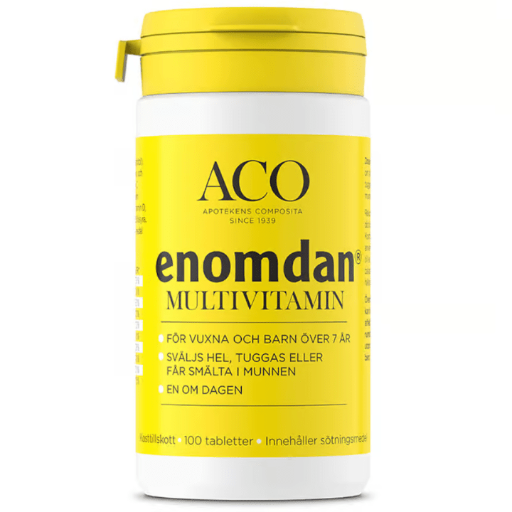 Aco Enomdan Multivitamin Orange & Strawberry flavor 100 chew