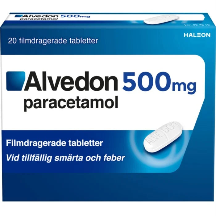 Alvedon Tablets 500 mg Paracetamol 20 pcs