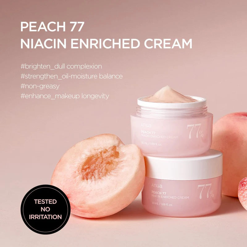 Anua Peach 77 Niacin Enriched K-Beauty Cream