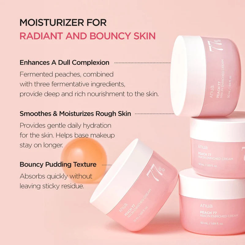 Anua Peach 77 Niacin Enriched K-Beauty Cream