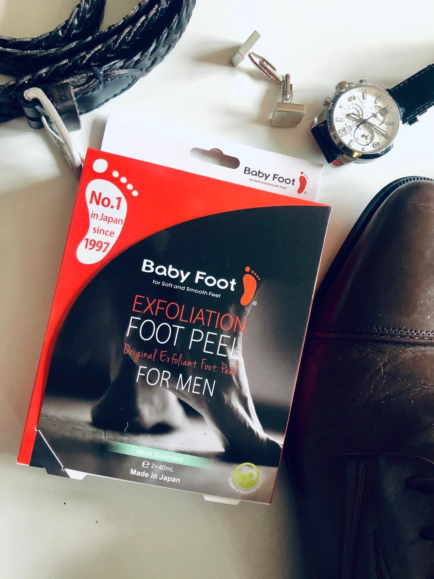 Baby Foot Men's Exfoliation Foot Peel 2x40 ml