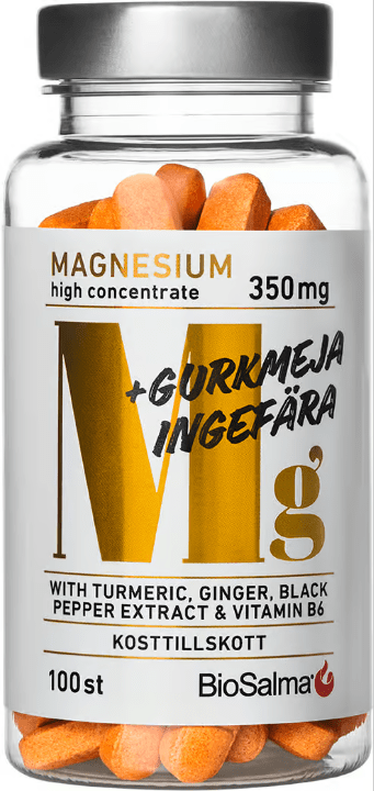 BioSalma Magnesium 350mg + Turmeric & Ginger 100 pcs