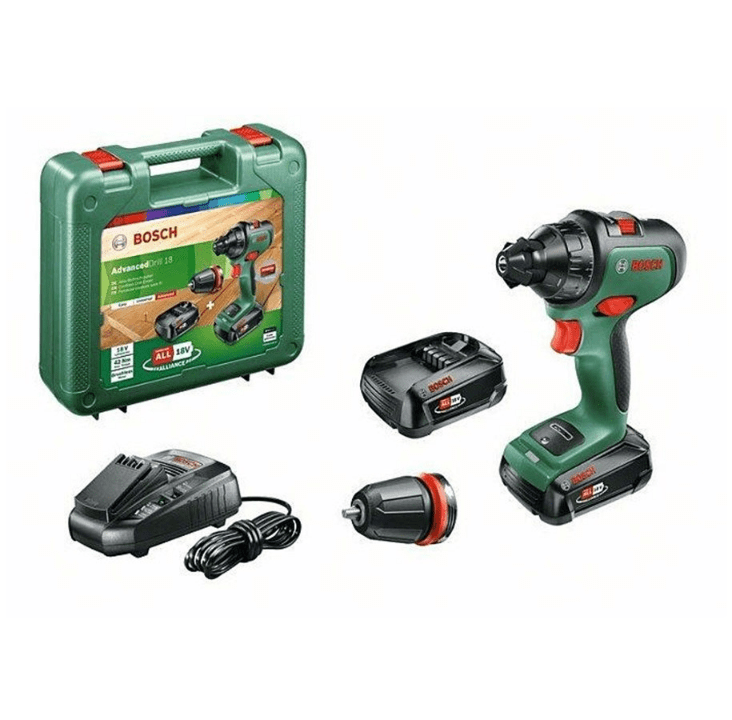 Bosch CORDLESS DRILL SCREWDRIVER ADV 18 2X2.5AH - Lolli World Marketplace