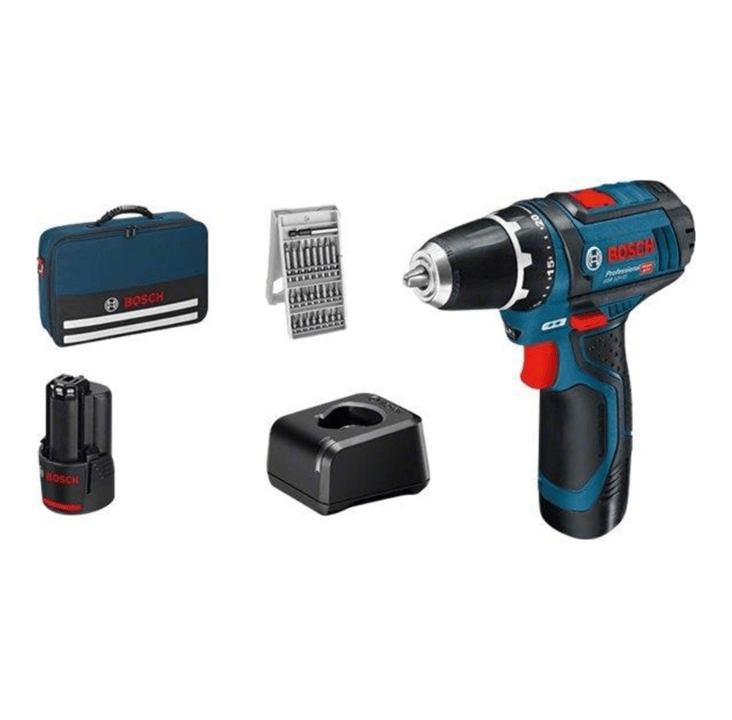 Bosch GSR 12V - 15 PROFESSIONAL DRILL/SCREW MACHINE WITH 2X - Lolli World Marketplace