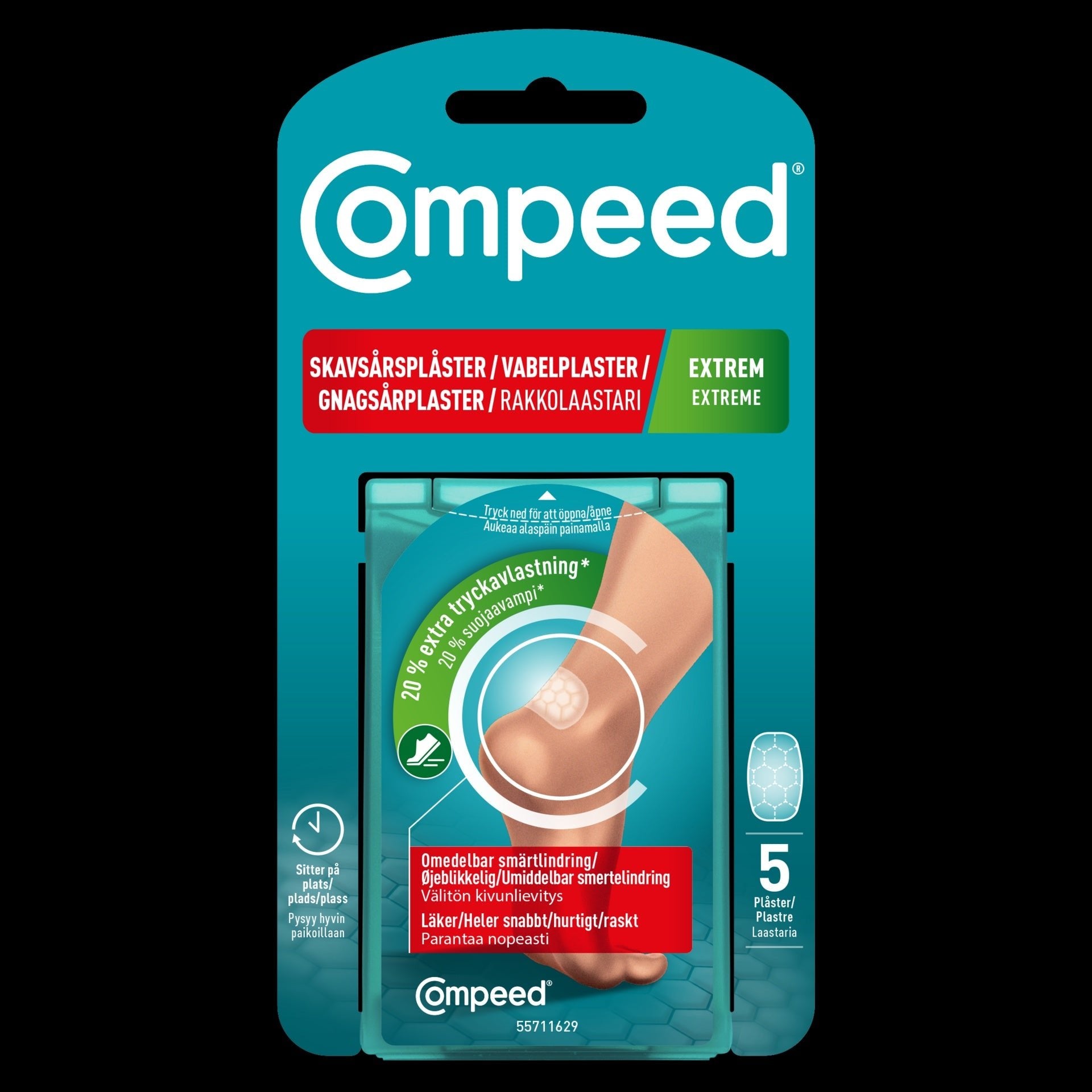 COMPEED Abrasion patch Extreme 5 pcs